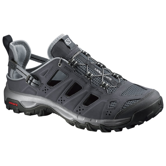 Salomon Singapore Mens Water Shoe - EVASION CABRIO Dark Grey | 34867-UTCW